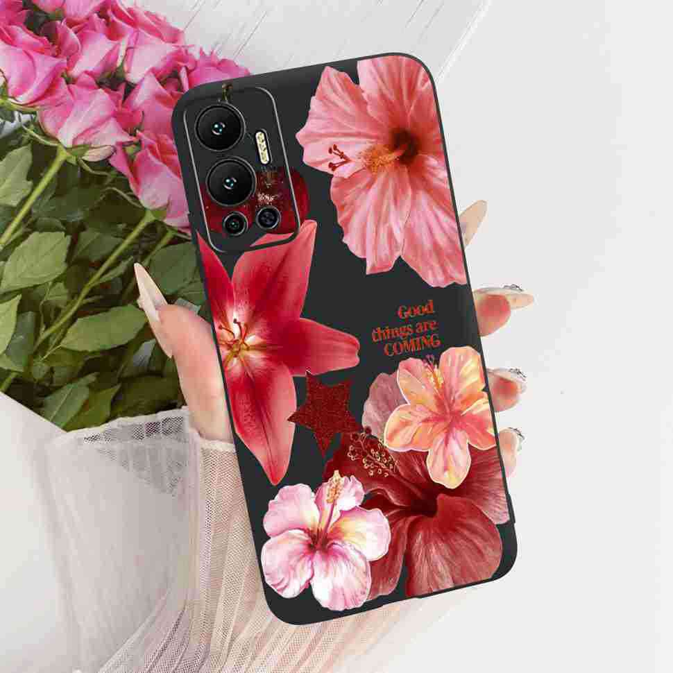 For Infinix Hot 12 Case Nice Butterfly Back Cover Phone Case Soft TPU Silicone Coque Cases For Infinix Hot12 Hot 12 Bumper