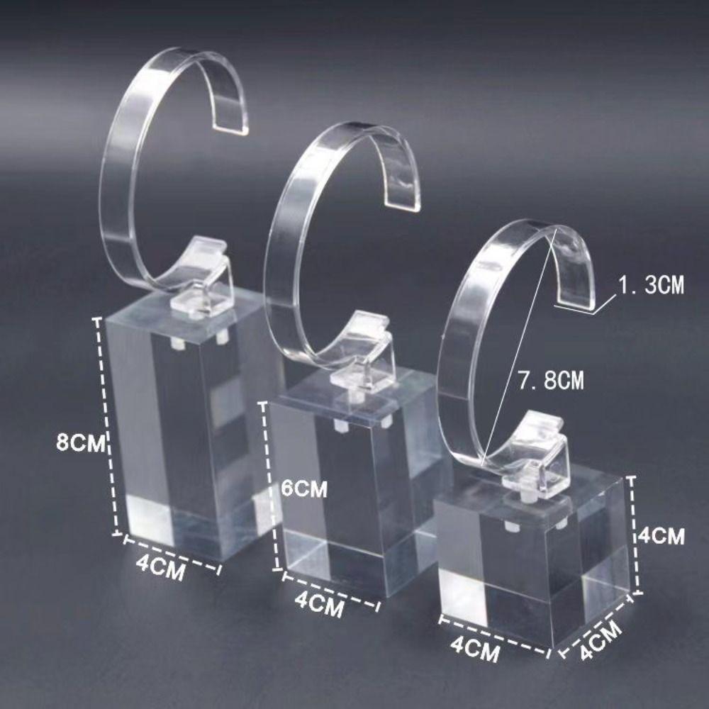 4/6/8cm Acrylic Watch Stand Lightweight Jewelry Showcase Tool Fashion Watch Display Holder