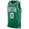 Ретро SW Fan Edition Boston Celtics Tatum 0 облегающая баскетбольная майка мужская джерси зеленая DB3564-312