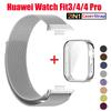 Миланский сетчатый браслет для Huawei Watch Fit 3 Fit 4 Fit4 Pro Аксессуары для ремешка Сменный ремешок