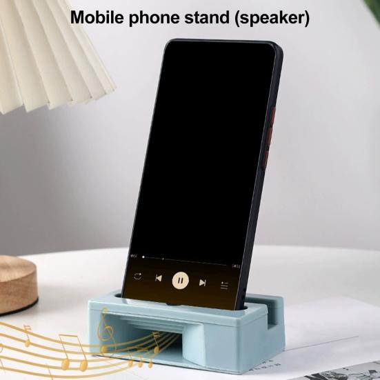 Phone Stand Amplifier Hands-Free Desktop Holder Universal Lazy Bracket for Music Streaming Video Calls TV Shows