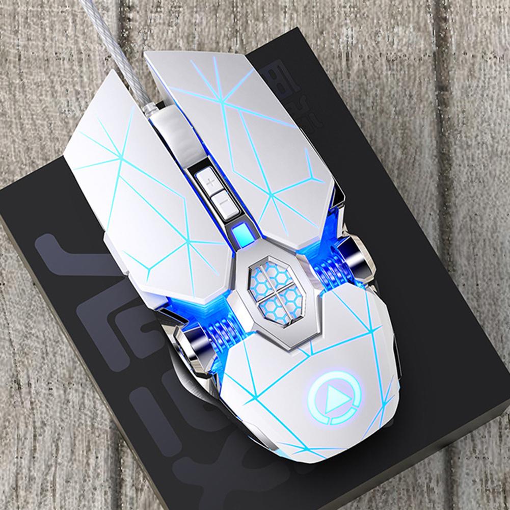 A7 2.4G Wireless Portable Rechargeable Mute Backlit Gaming Mouse for Laptops