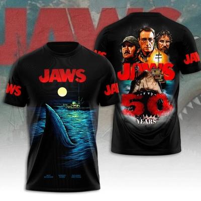 Jaws Movie 50 Years 3D T Shirt