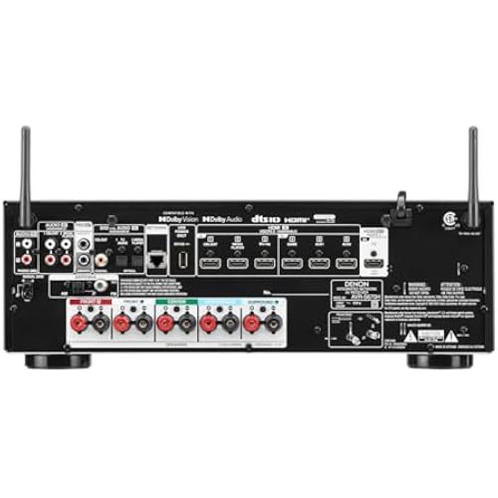 Récepteur AV DENON Avr-s670h Noir 5.2ch 140w 8k