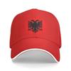 Fashion Albania Flag Baseball Cap Unisex Women Adjustable Albanian Eagle Coat of Arms Dad Hat Outdoor