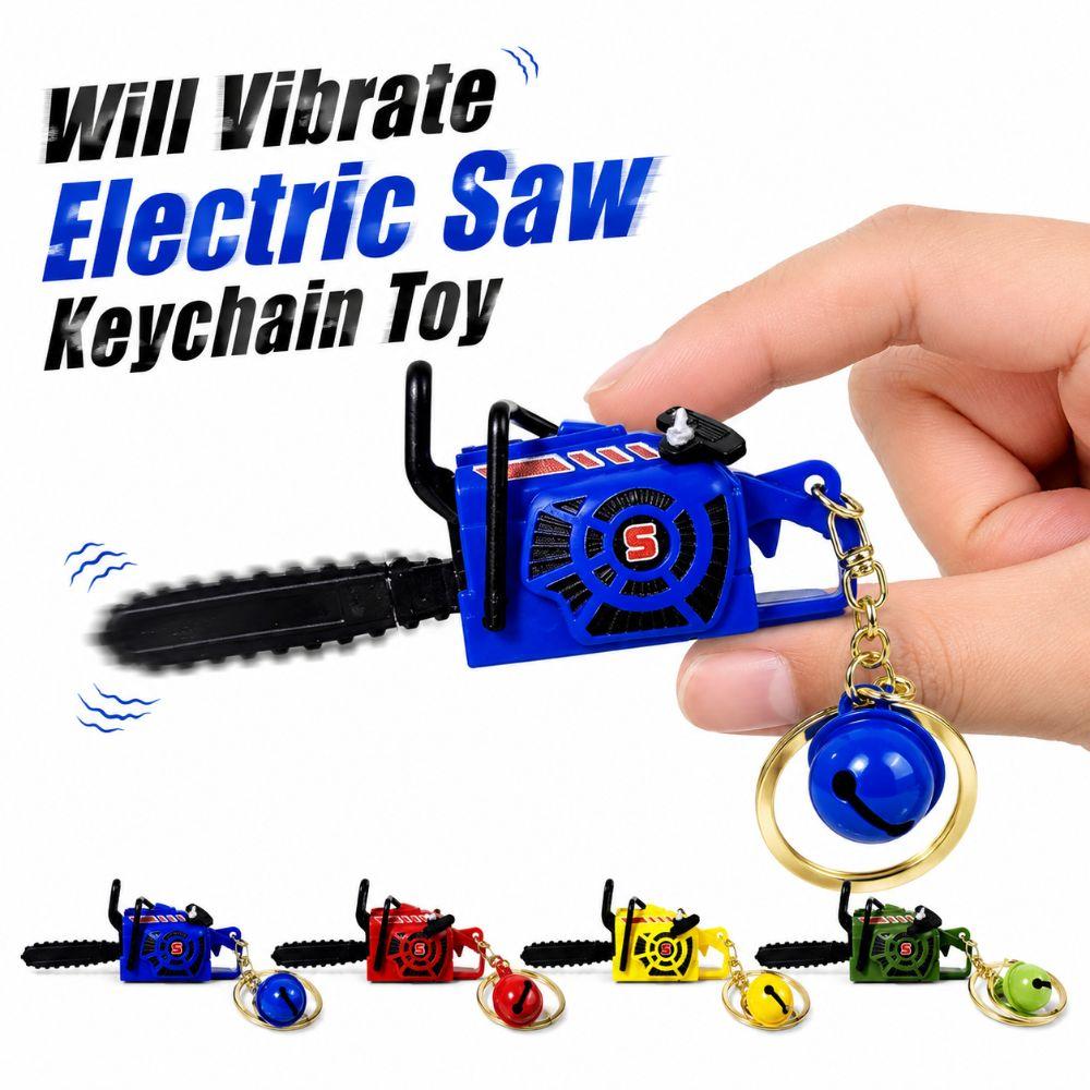 Realistic Power Saw Bag Pendant Plastic Logging Saw Toy Electric Saw Keychain Gift Key Decor