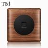 Розетка с выключателем T&i Wood, настенная панель 86, 1-позиционная, 2-позиционная, 3-позиционная, 4-позиционная, 1/2-позиционная, розетка Eu Ru Fr, 86x86 мм, встроенная