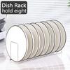 Органайзер для мисок и тарелок Кухонный держатель для посуды из нержавеющей стали Домашний держатель для столовых приборов Подставка для крышек кастрюль Бытовая сушилка для посуды Кухонные аксессуары