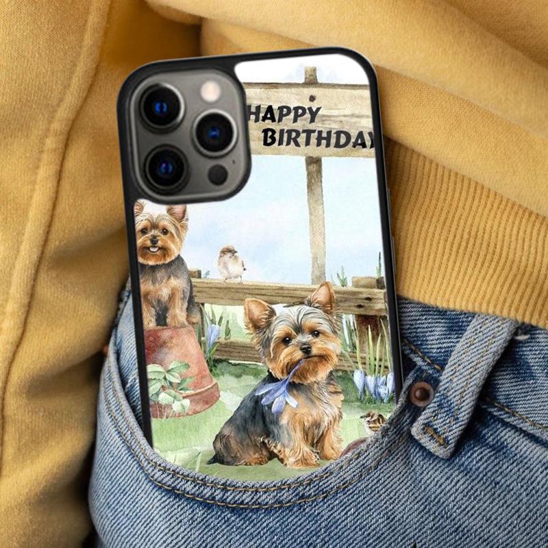 Yorkshire terrier dog Soft Phone Case for iPhone 17 Air 16e Pro max 15 Pro 13 14 Plus 11 12 MagSafe Magnetic Coque