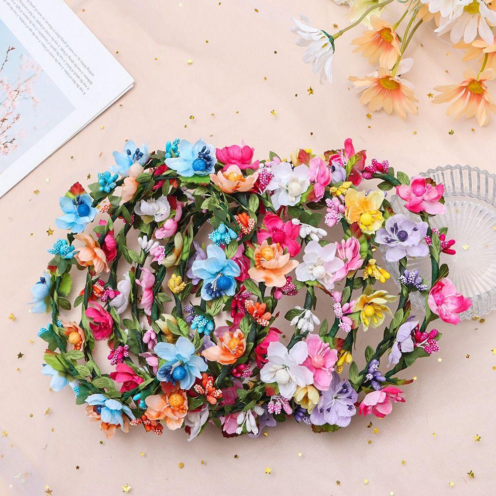 Wedding Accessories Flower Crown Girls Floral Wreath Bohemia Garland Bridal Halo Headpiece
