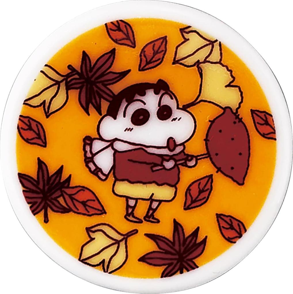 Crayon Chopsticks 21cm with Chopstick Rest Year of Autumn Made in Shin-chan Set, Approx. 4x1cm, Shin-chan's Memories, Collection, White, Japan,