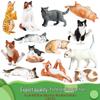 Кошачья Мяу Звезда: Милая модель спящего оранжевого кота для украшения стола или автомобиля