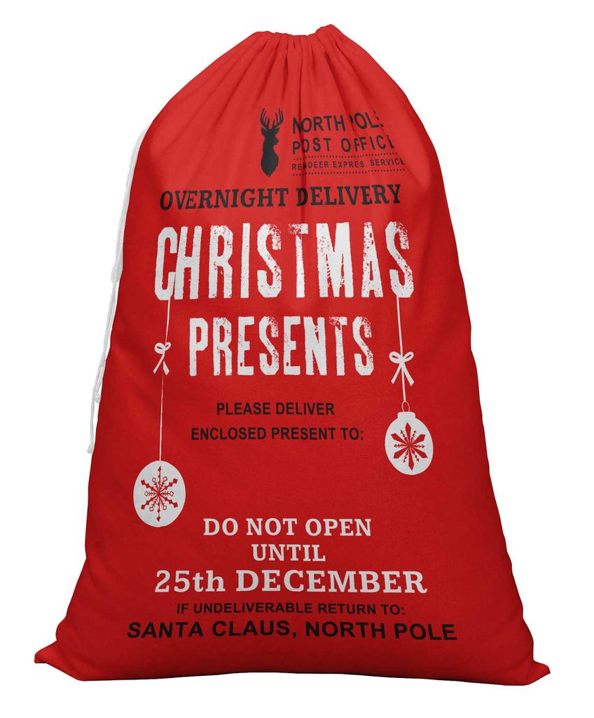 Printtoo 2 шт. Подарочный мешок Санты для детей, рождественские подарки, рождественский мешок, персонализированные сумки, большие 27x20 дюймов