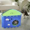 Cat House Bed Cave Grind Claw Breathable Cozy Hideaway Kitten