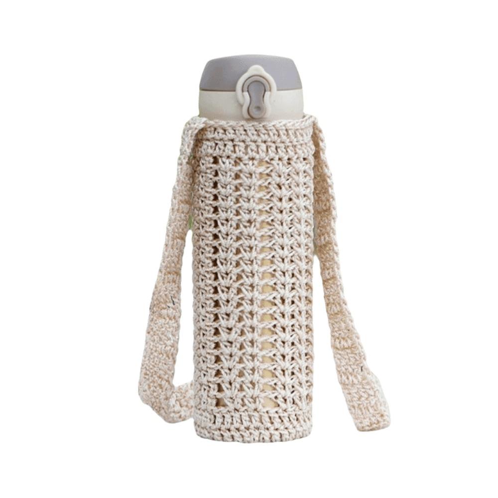 Reusable Water Bottle Carrier Bag Handmade Cup Sleeve Pouch Thermos Cup Sleeve Water Bottles