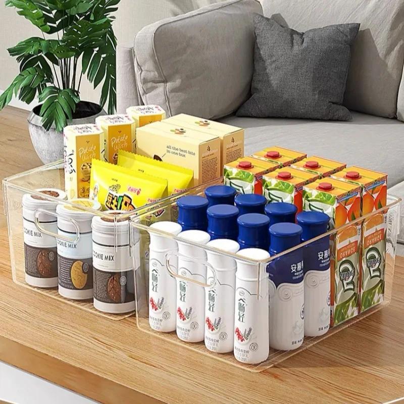 4 шт. Набор кухонных органайзеров для холодильника, ящиков, прозрачных ящиков для хранения продуктов, овощей, банок, напитков, яиц, ящиков для хранения