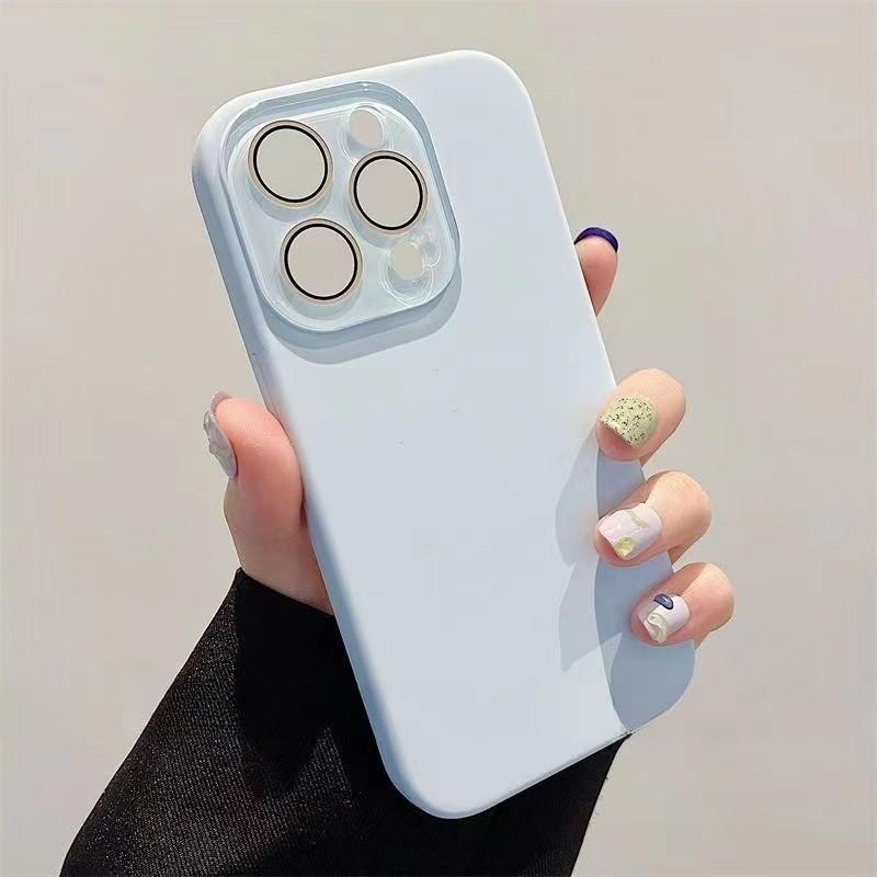 Новый жидкий силикон подходит для чехла мобильного телефона Apple 11promax, линза полностью закрыта, iphone11 однотонный 11pro.