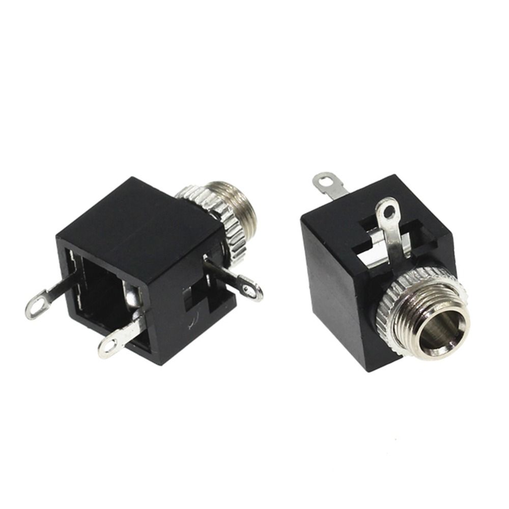 10Pcs Plastic Metal 3.5mm Mono Female Jack 3Pin DIP Headphone Socket DIY Electronic Project
