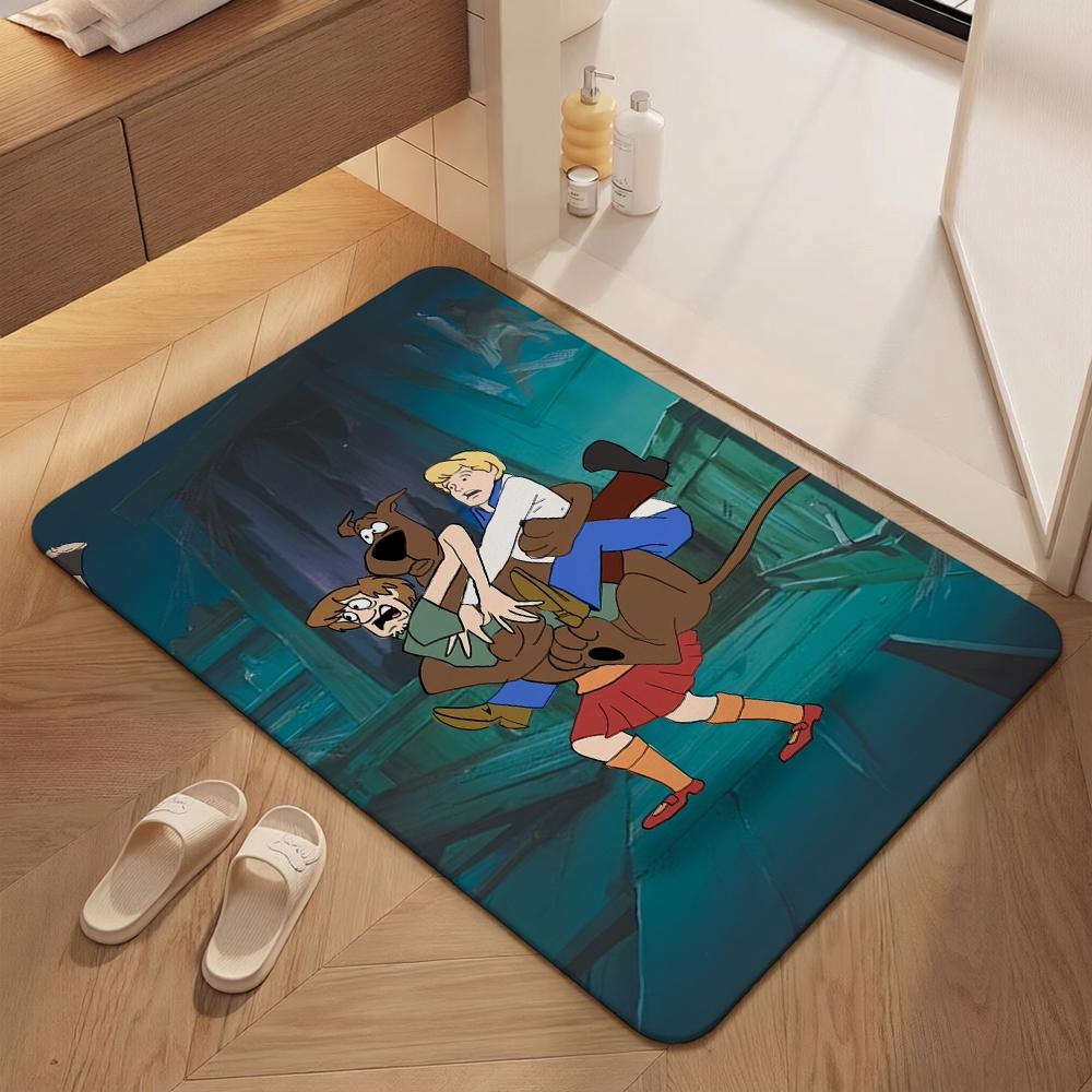 Scoobydoo Gang Together Theme Rug Soundproof Noisereducing Carpet For Living Room Bedroom Office Home Decor Birthday Gift