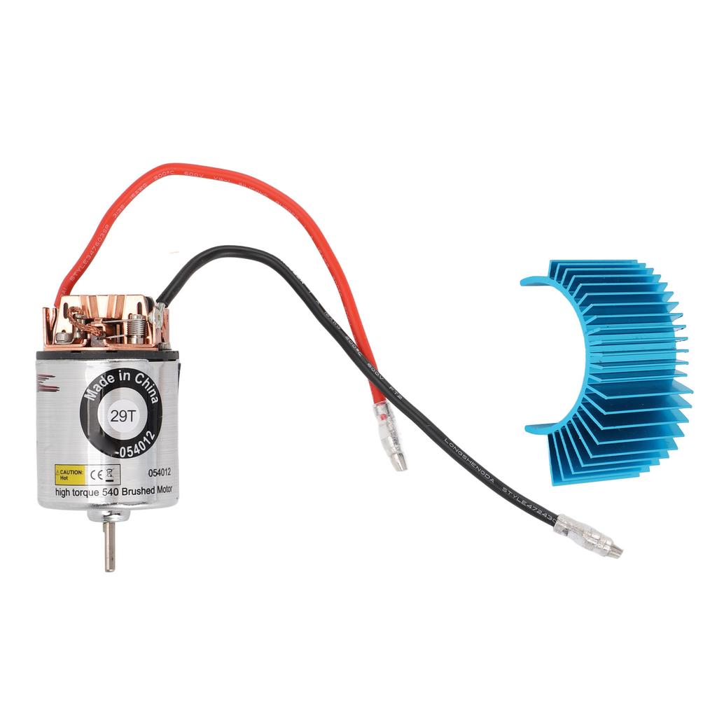RC Brushed Motor Replacement Wide Compatibility Enhanced  540 RC Brushed Motor Stainless Steel Shell for 1/10 RC Car