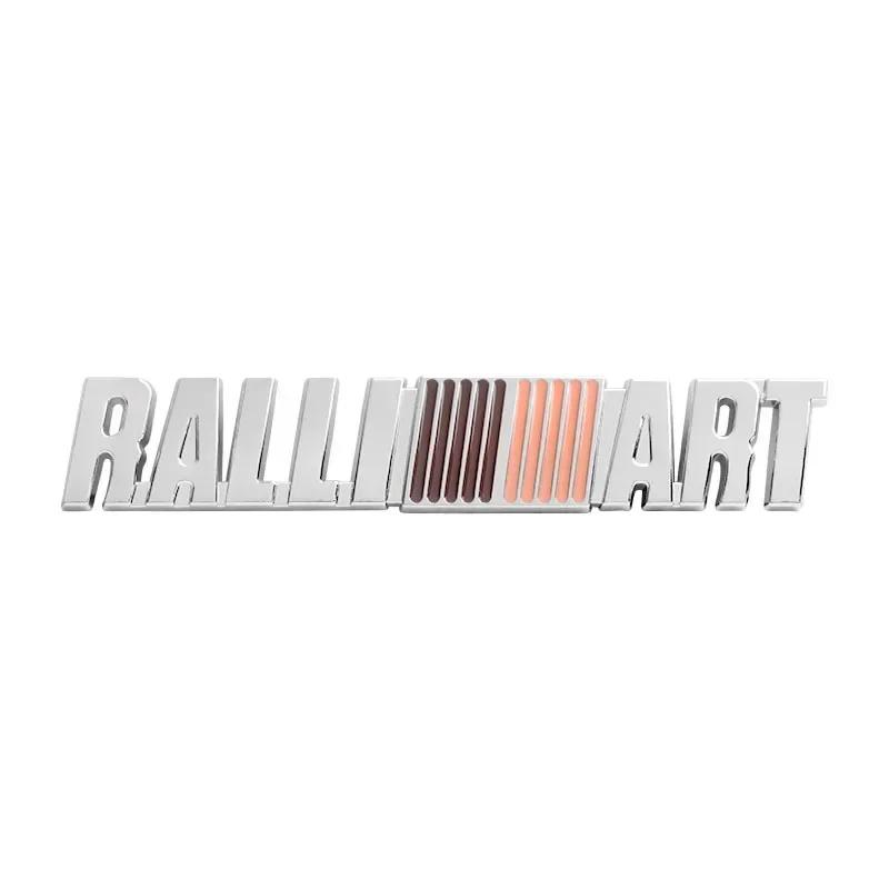 Metal Car Front Grille Emblem for Mitsubishi ASX EVO Lancer Ralliart Montero Mirage L300 Outlander Rear Trunk Badge Sticker