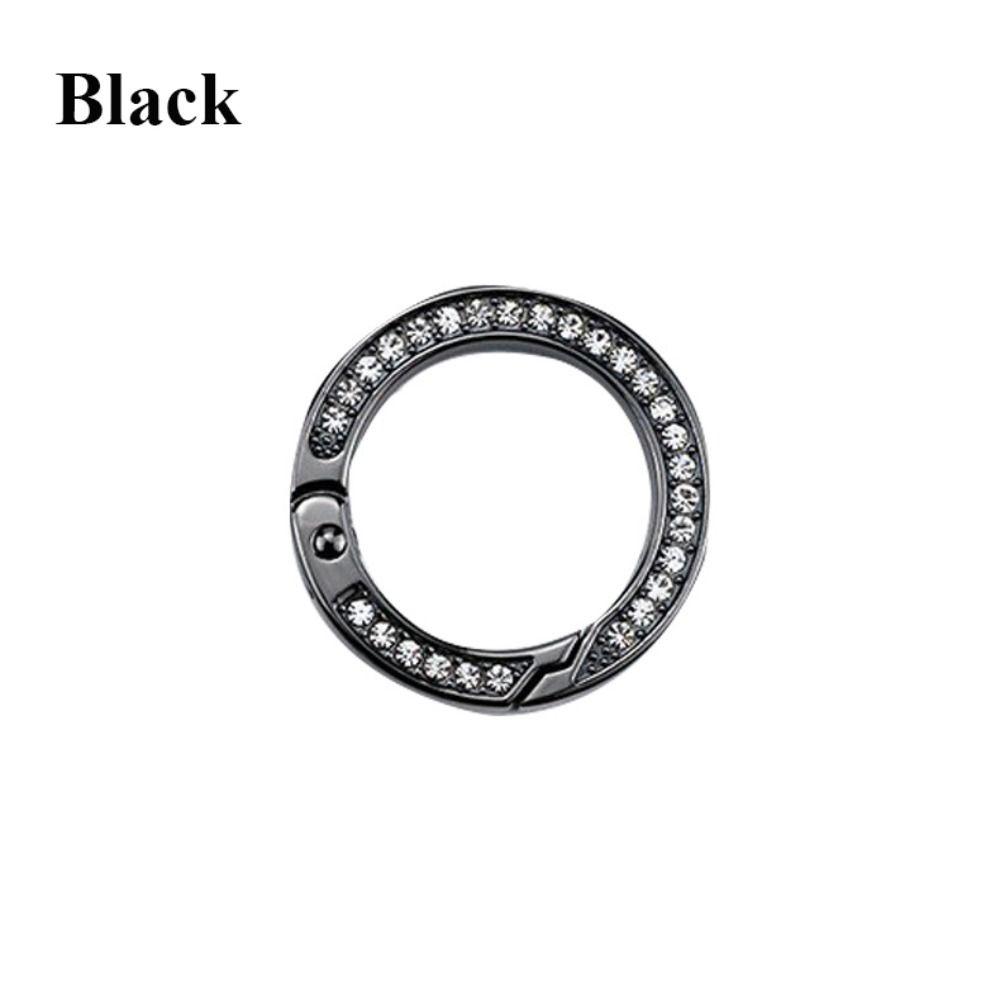 1 шт. Брелок-кольцо с бриллиантами Металлическая пружина для брелока Подвеска Сумка Ключевые аксессуары Материалы для изготовления ювелирных изделий Материал для подвесок