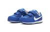Nike MD Runner Тканевые Нескользящие Износостойкие Низкие Кроссовки для Бега Сине-Белые Для Младенцев и Малышей 652966-424