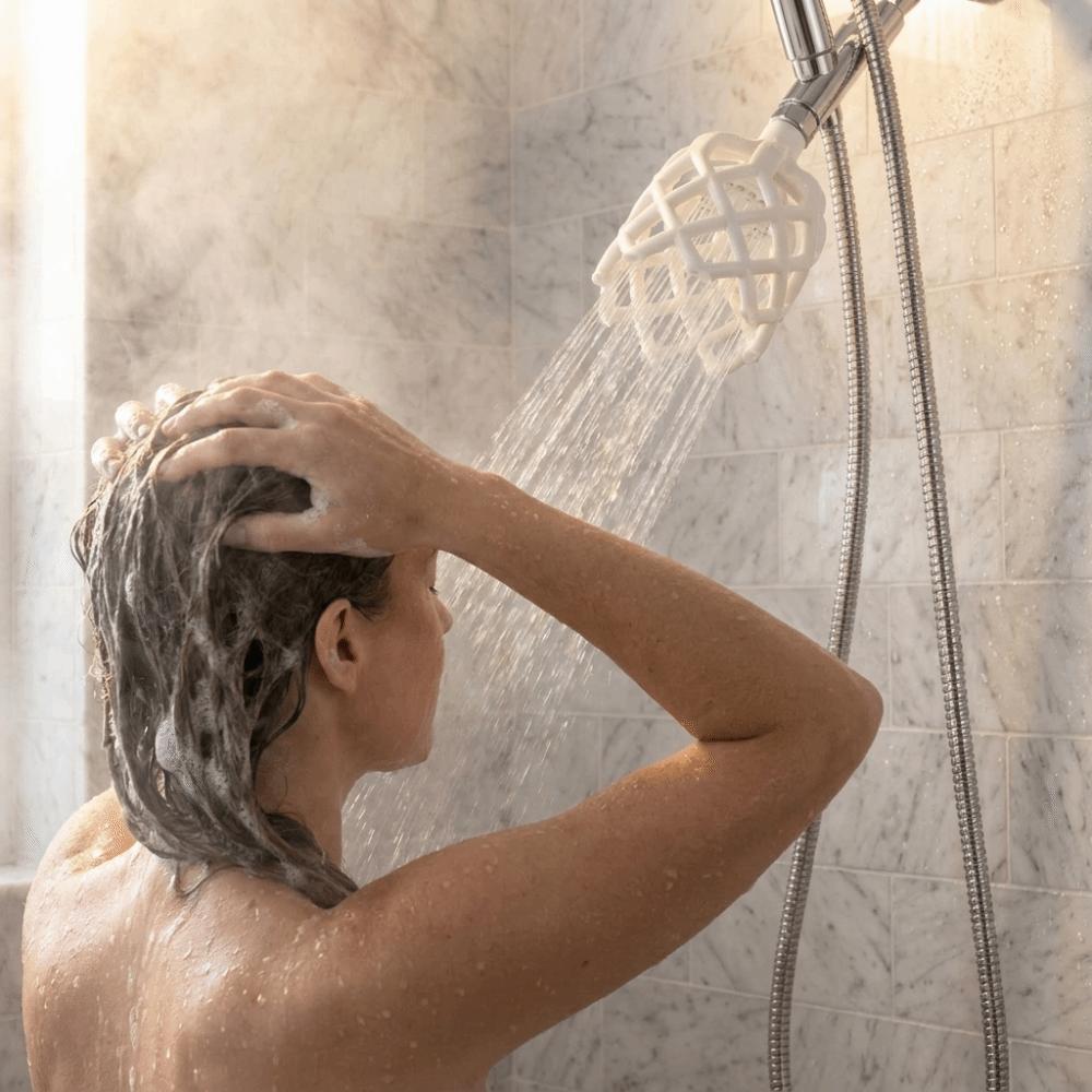 Dense Outlet Layout 3D Micro Hole Shower Head Boost Water Pressure Shower Daily Shower