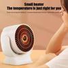 Portable Electric Heater Winter Heating Warmer Low Noise Air Heater Fast Heating Mini Desktop Fan Heater Home Office Room