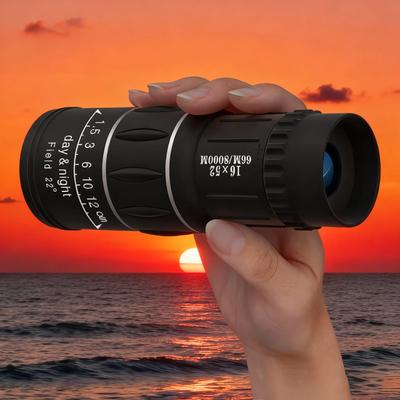 Мощный монокулярный телескоп 16x52 с двойным фокусом, оптическим зумом, высокой кратностью, для наблюдения на большие расстояния, ночного видения