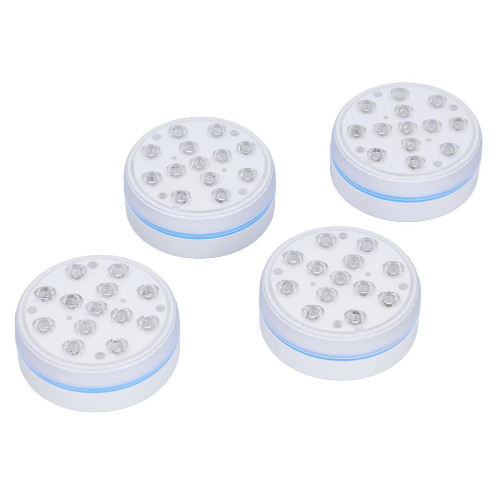 4 шт. погружные светодиодные фонари для бассейнов IP68 водонепроницаемые пульт дистанционного управления под водой