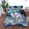 Arctic Wolf Germanic Duvet Cover Set EU Single Double King US Twin Full Queen Size Bed Linen Set