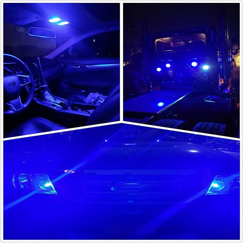 10 шт. P21W BA15S 1156 5050 Светодиодные лампы Синий Супер Яркий Для 12V RV Лодка