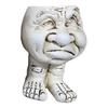Fanyil Joy Planter Resin Sculpted Sheremart Joy Planter Face Statue Flower Pot with Feet for Indoor Outdoor Plants Decoration