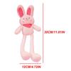 Schoolbag Pendant Plush Rabbit Keychain Pulling Rabbit Plush Toy Stuffed Animal Toys Key Chain