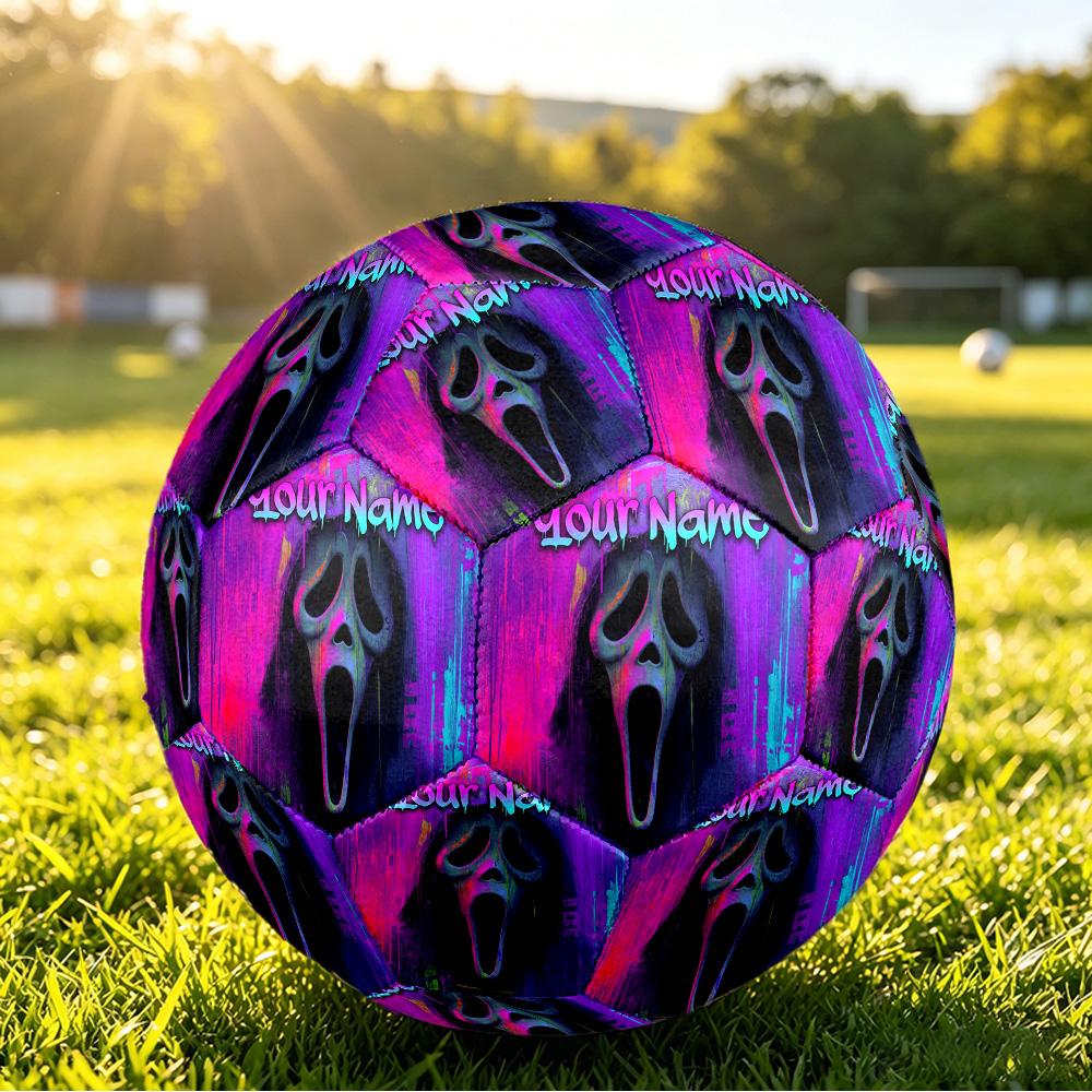 Size 5 FootballScream Ghostface Durable PU Soccer Ball for Sports Training Outdoor Competition