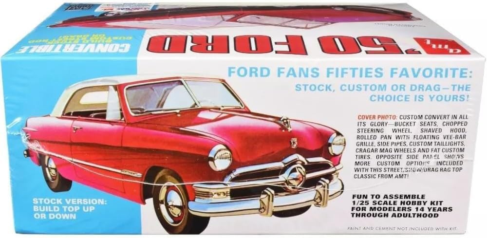 Platz AMT 1950 Ford Convertible Plastic Model AMT1413 1/25