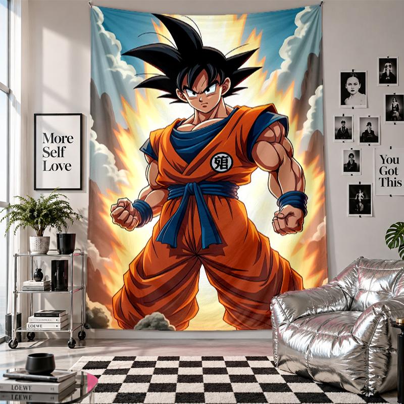 Wall TapestryDragon Ball Art Hanging Cloth Decorative Background Cover for Room Decoration