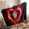 Southampton FC Personalized Fleece Blanket With Football Logo, Custom Name Text Soft Warm Home Throw Blanket