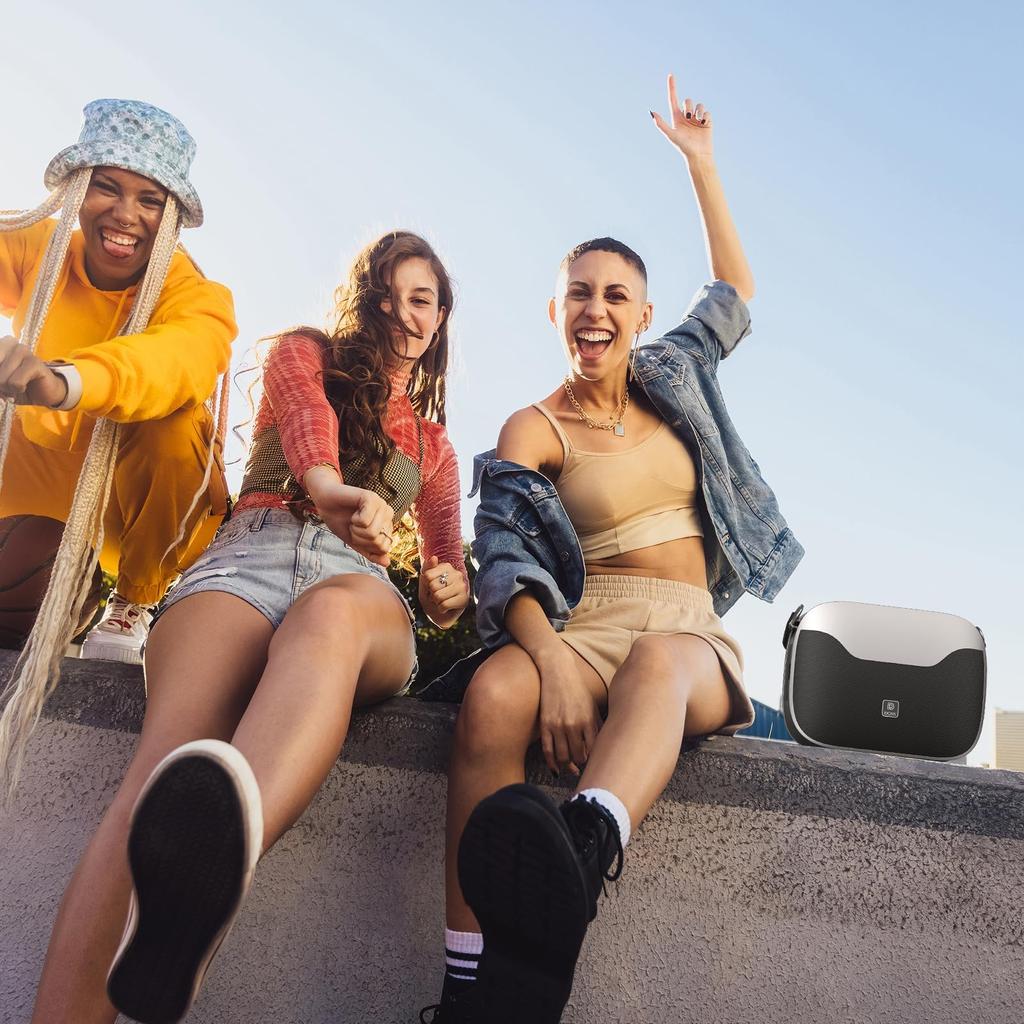 Bluetooth-колонка DOSS SoundBox H100, 50 Вт, высокая громкость, технология Dual DSP, 24 часа воспроизведения, беспроводное Bluetooth-подключение, совместимость с картой памяти