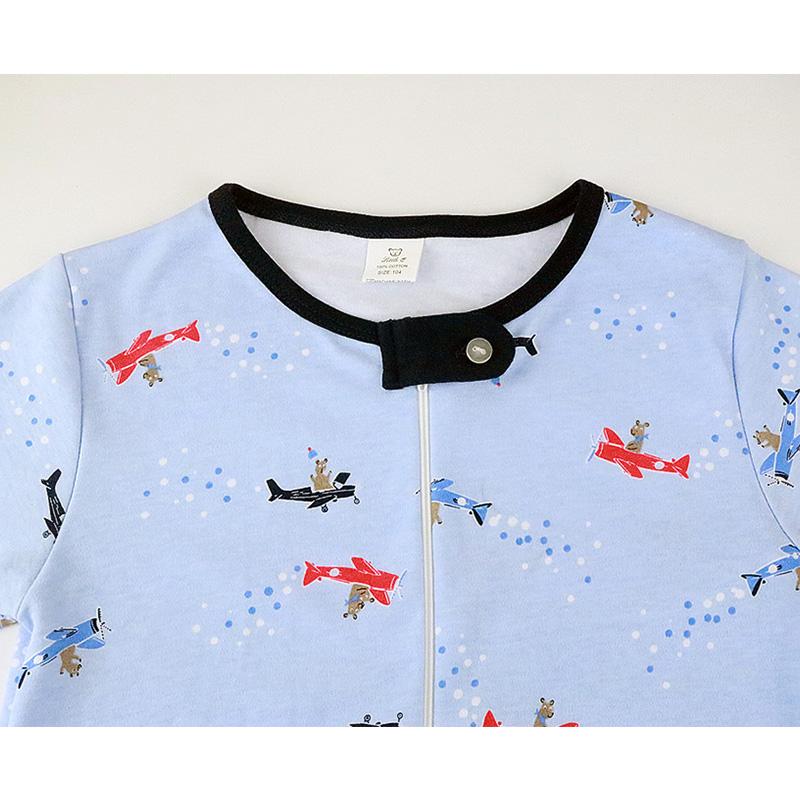 100% Хлопковые комбинезоны с длинным рукавом для мальчиков и девочек, возраст 2-7 лет, с застежкой-молнией и забавными узорами - Идеальная пижама