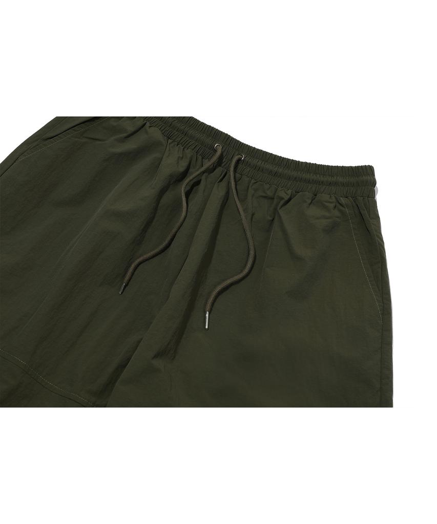 CPGN STUDIO Shirred Wide Nylon Pants Khaki
