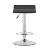 FORT stool - black eco-leather / chrome base x 2