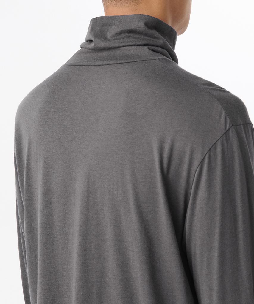 MUSINSA STANDARD Cr Turtleneck Long Sleeve T-Shirt [Gunmetal]