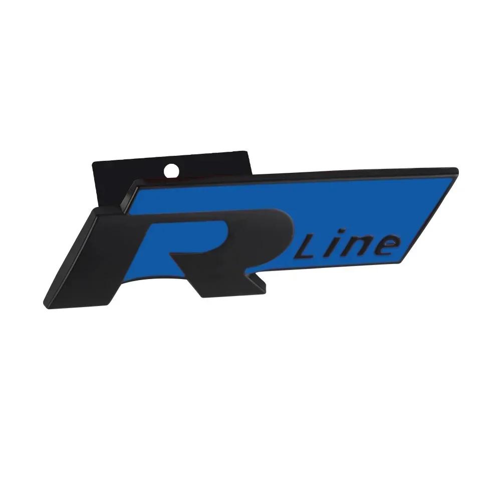 AABKX1 Metal Car Front Grill Emblem Badge for Volkswagen VW Rline Jetta Beetle CC Golf Passat GTI GTD MK3 MK5 Touareg Scirocco Lavida