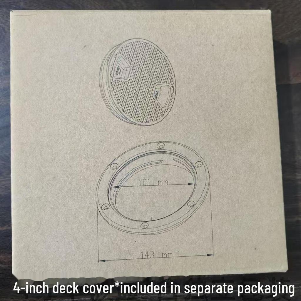 Крышки люков для палубы из морского АБС-пластика - 4, 6, 8 дюймов, белые инспекционные крышки для яхт и водяных баков