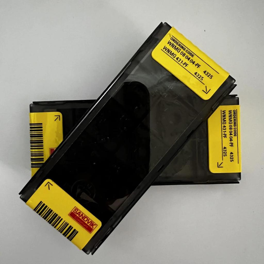 Оригинальная Sandvik / WNMG080404-PF 4325 / Твердосплавная пластина для ЧПУ 10 шт.