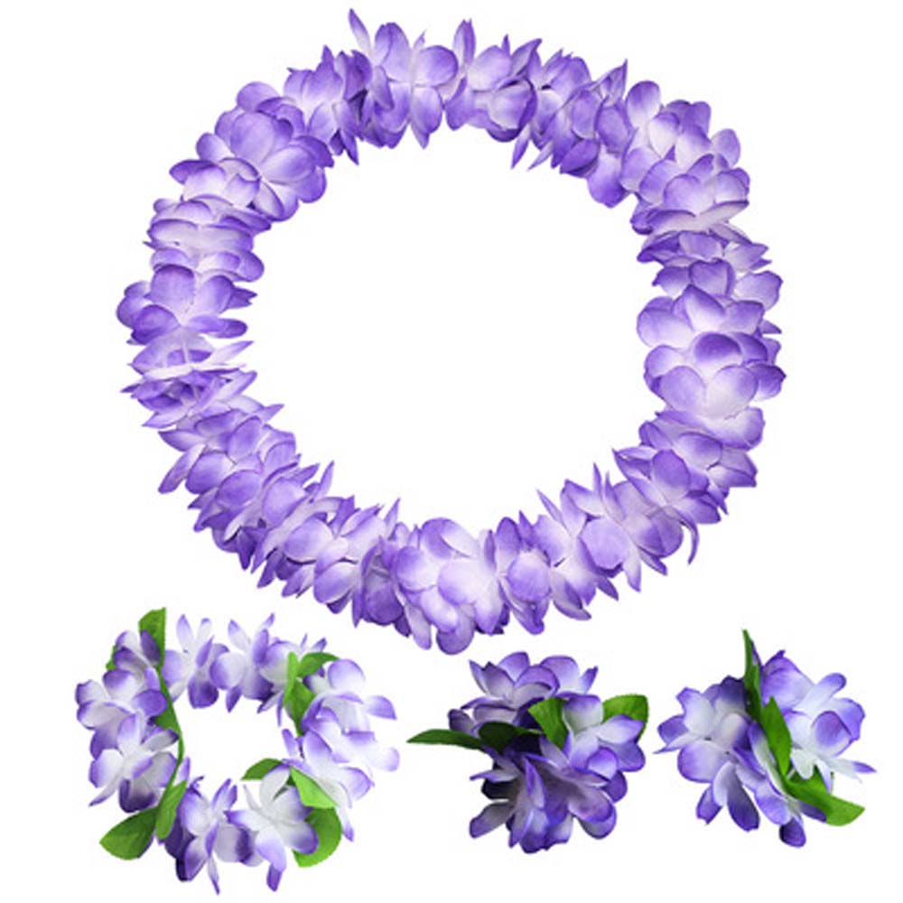 For Women Cloth Gift Hawaiian Style Garland Necklace Headband Performance Accessories Wristband