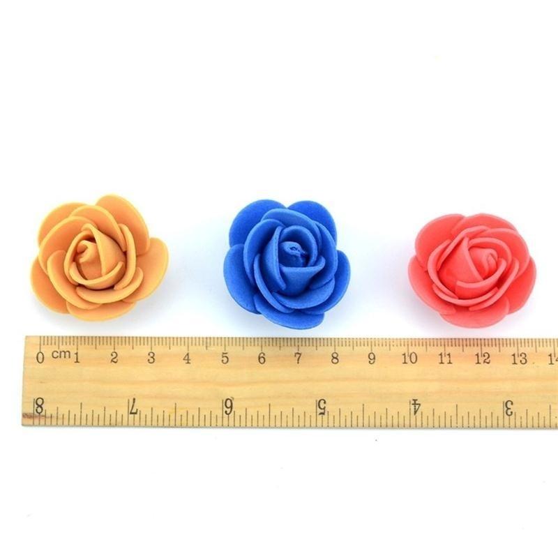 50 dona/lot Mini PE ko'pikli atirgul guli boshi Sun'iy atirgul gullari Qo'lda yasalgan DIY