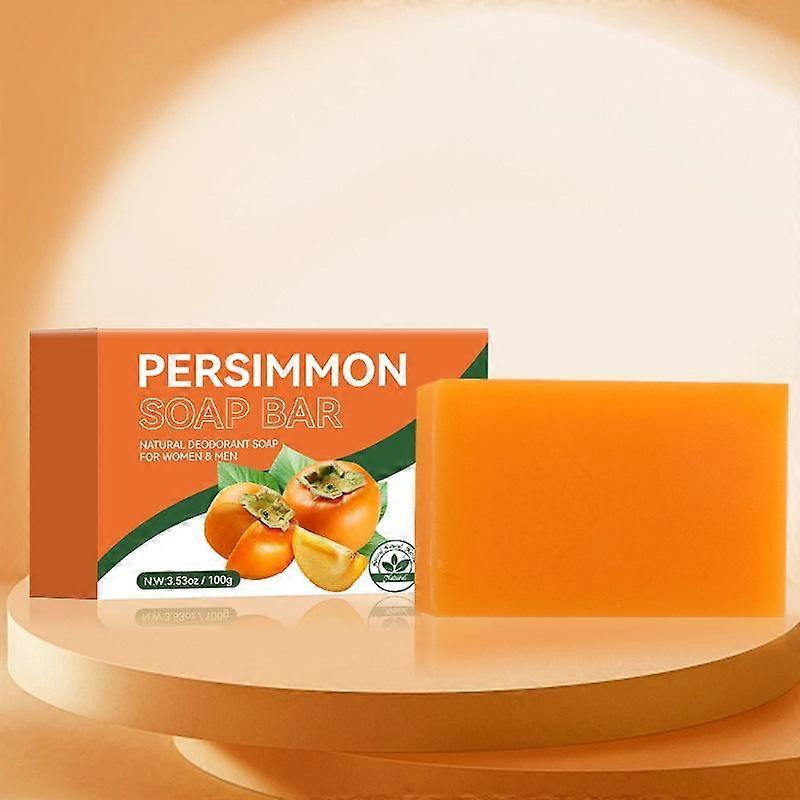 Natural Persimmon Soap Bar for Mature-Skin Body Odor